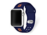 Gametime MLB Detroit Tigers Navy Silicone Apple Watch Band (38/40mm M/L). Watch not included.