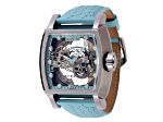 Invicta S1 Rally Ghost 48mm Turquoise Color Leather Strap