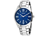 Hugo Boss Men's Ambassador Blue Dial Stainless Steel Watch