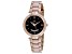 Oceanaut Women's Amaya Black Dial, Rose Stainless Steel Watch