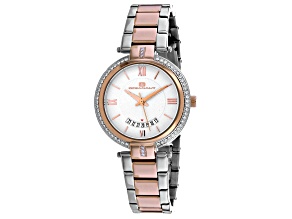 Oceanaut Women's Amaya White Dial, Silver-tone/Rose Stainless Steel Watch
