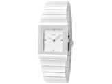 Rado Women's Ceramica 22.9mm Quartz Watch, White Ceramic Strap