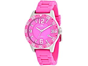 Oceanaut Women's Aqua One Pink Dial, Pink Silicone Strap Watch