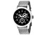 Christian Van Sant Men's Rio Black Dial, Silver-tone Mesh Stainless Steel Watch