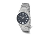 Charles Hubert Stainless Steel Black Dial Watch