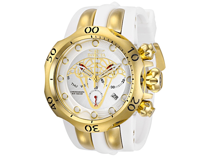 Invicta Venom 53.7mm White Silicone Band Quartz Watch - 16SZ1A | JTV