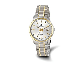 Men's Charles Hubert Two-Tone Titanium 40mm Silver-tone Dial Watch