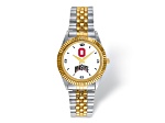 LogoArt Ohio State University Pro Two-tone Gents Watch