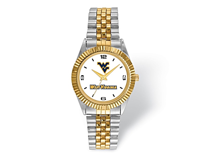 LogoArt West Virginia University Pro Two-tone Gents Watch