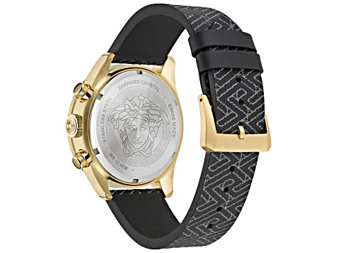 Versace Men's Greca Dome 43mm Quartz Watch