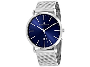 Christian Van Sant Men's Paradigm Blue Dial, Stainless Steel Watch