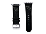 Gametime Arizona Cardinals Leather Band fits Apple Watch (38/40mm S/M Black). Watch not included.