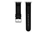 Gametime Washington Commanders Leather Apple Watch Band (38/40mm S/M Black). Watch not included.