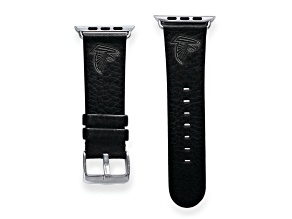 Gametime Atlanta Falcons Leather Band fits Apple Watch (38/40mm S/M Black). Watch not included.