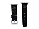 Gametime Carolina Panthers Leather Band fits Apple Watch (38/40mm S/M Black). Watch not included.