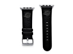 Gametime Miami Dolphins Leather Band fits Apple Watch (38/40mm S/M Black). Watch not included.