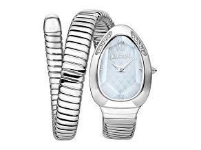 Just Cavalli Women's Snake Blue Dial, Stainless Steel Watch