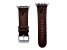 Gametime Atlanta Falcons Leather Band fits Apple Watch (42/44mm M/L Brown). Watch not included.