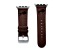 Gametime Buffalo Bills Leather Band fits Apple Watch (42/44mm M/L Brown). Watch not included.