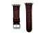 Gametime Philadelphia Eagles Leather Band fits Apple Watch (42/44mm M/L Brown). Watch not included.