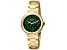 Ferre Milano Women's Fashion 32mm Quartz Green Dial Yellow Stainless Steel Watch