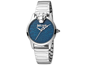 Just Cavalli Women's Animalier Donna Graziosa 32mm Quartz Watch, Blue Dial