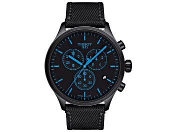 Picture of Tissot Men's Chrono XL 45mm Quartz Watch, Black Fabric Strap