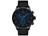 Tissot Men's Chrono XL 45mm Quartz Watch, Black Fabric Strap