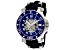 Seapro Men's Seaway Blue Dial and Bezel, Black Rubber Strap Watch