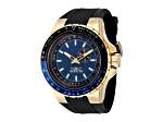 Invicta Aviator 50mm Blue  Dial Silicone Band Quartz Watch