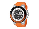 Invicta Aviator 50mm Gunmetal Dial Silicone Band Quartz Watch