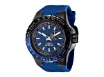 Invicta Aviator 50mm Blue  Dial Silicone Band Quartz Watch