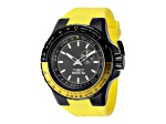 Invicta Aviator 50mm Gunmetal Dial Silicone Band Quartz Watch