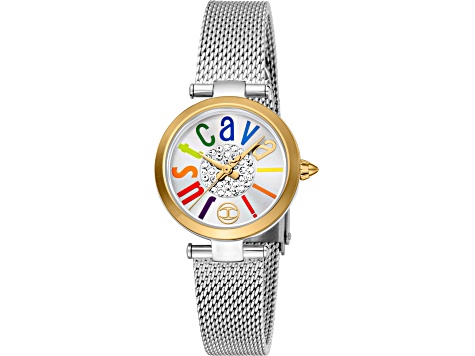 Just Cavalli Women's Modena White Dial, Stainless Steel Watch