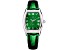 Christian Van Sant Women's Gemma Green Dial, Green Leather Strap Watch