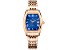 Christian Van Sant Women's Gemma Blue Dial, Rose Stainless Steel Watch
