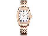 Christian Van Sant Women's Gemma White Dial, Rose Stainless Steel Watch