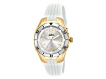 Invicta Angel 38mm White Dial White Silicone Quartz Watch