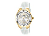 Invicta Angel 38mm White Dial White Silicone Quartz Watch