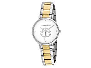 Ted Lapidus Women's Classic Anchor and Fleur-de-lis Design Dial, Two-tone Stainless Steel Watch