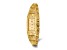 14k Yellow Gold Ladies Rectangular Champagne 15x31mm Dial Solid Nugget Watch