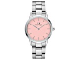 Daniel Wellington Women's Iconic 32mm Quartz Stainless Steel Watch, Light Pink Dial