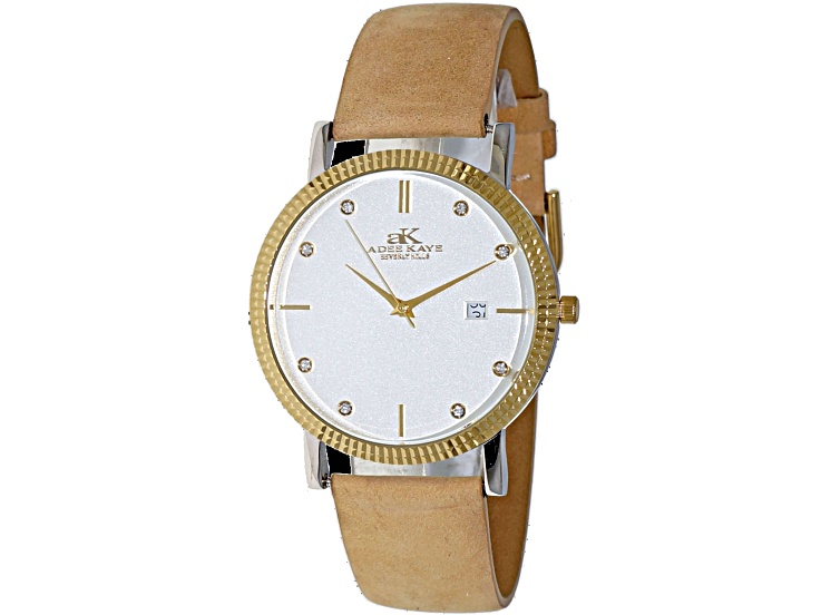アラビア　ヴィンテージ　ケスティ Adee Kaye Men's Galactic Rose Leather Strap Watch - 17F5LA | JTV