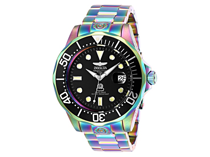 Invicta Pro Diver 47mm Black Dial Stainless Steel Band Automatic Watch