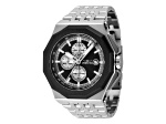 Invicta Akula 48mm Black Dial Stainless Steel Bracelet Quartz Watch