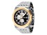 Invicta Akula 48mm Black Dial Yellow Bezel Stainless Steel Bracelet Quartz Watch