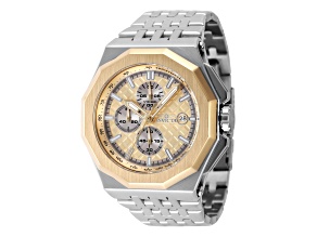 Invicta Akula 48mm Yellow Dial Yellow Bezel Stainless Steel Bracelet Quartz Watch