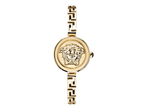 Versace Medusa Secret Womens Watch 25MM IP Yellow Case Yellow Sunray Dial Bracelet