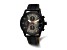 Charles Hubert Black IP-plated Stainless Steel Chronograph Black Dial Watch