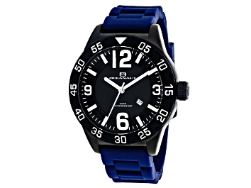 Picture of Oceanaut Men's Aqua One Black Dial, Blue Silicone Watch